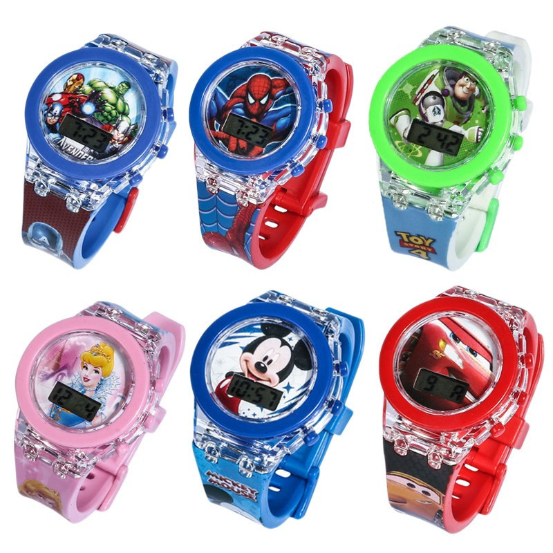 Reloj Digital Infantil Pulsera Malla De Silicona Y Spinner - Imagen 4