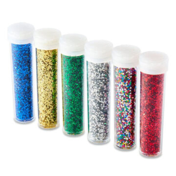 Glitter Tubitos x12 De Colores Surtidos