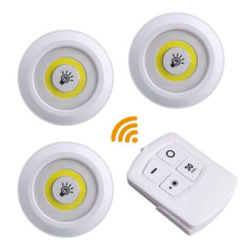 Alternative view of Luces Led x 3 Con Control Remoto A Pila Placard