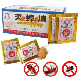 Veneno Cucarachas Polvo Chino Insecticida Efectivo x Caja 50