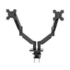 Soporte Para 2 Monitores Giro 360° Con Pie