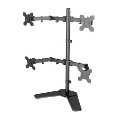 Soporte Para 2 Monitores Giro 360° Con Pie - Imagen 3