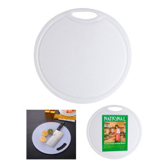 Tabla Para Picar Circular Polipropileno 36cm Cocina Hogar
