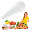 Tapa Silicona Multiuso Tapas X6 Ajustable Fruta Verdura Olla