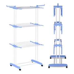 Tender Vertical Para Ropa Con Ruedas Plegable 3 - Imagen 2
