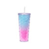 Vaso Acrílico Con Tapa Hermetica Y Sorbete 720ml Diseño