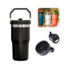 Vaso Térmico De Acero Con Tapa Flip Straw Tumbler