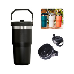 Vaso Térmico De Acero Con Tapa Flip Straw Tumbler