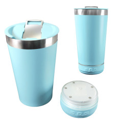 Vaso Termico De Acero Inoxidable 420ml Con Tapa Abridor Y