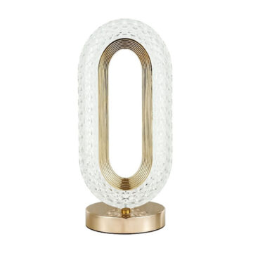 Alternative view of Velador Elegante De Cristal Luz De Mesita/Escritorio Con