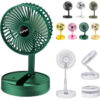 Ventilador Plegable De Escritorio Bateria Carga Usb Hogar Y