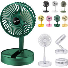 Ventilador Plegable De Escritorio Bateria Carga Usb Hogar Y
