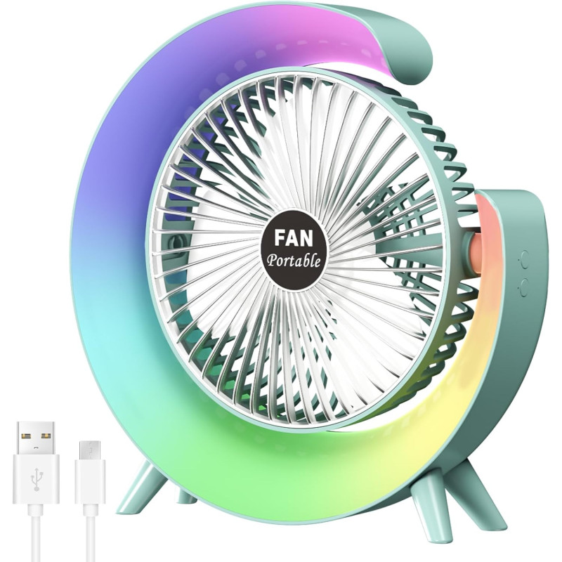 Ventilador Mini Portátil Recargable USB - Imagen 6