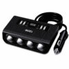 Cargador Auto 120w 4 Tomas + 4 USB 3.1a + Usb-c Display LED 12v/24v