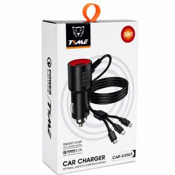 Cargador Auto Time 3 en 1