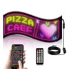 Cartel LED Flexible Con Aplicacion Pixel Graph 20x90cm