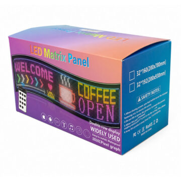 Cartel LED Flexible Con Aplicacion Pixel Graph 20x90cm - Imagen 4