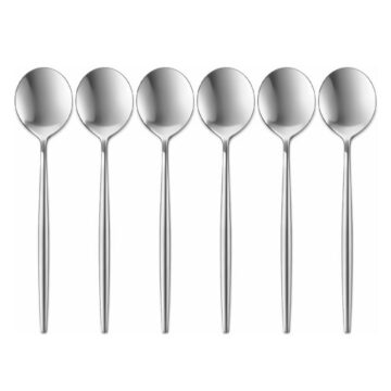 Cucharas De Mesa Acero Inoxidable x6 Unidades 21cm Acabado Brillante
