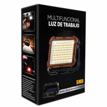 Luz LED Multifuncional Recargable Solar USB Cob Alta Potencia + Luz Roja Emergencia - Imagen 7