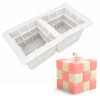 Molde De Silicona 2 Cubos De Rubik Para Velas Jabones Y Resina