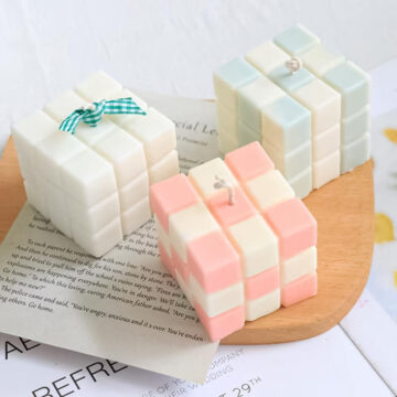 Molde De Silicona 2 Cubos De Rubik Para Velas Jabones Y Resina - Imagen 2