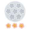 Molde De Silicona 7 Flores De Cerezo Para Porcelana Fria Y Resina