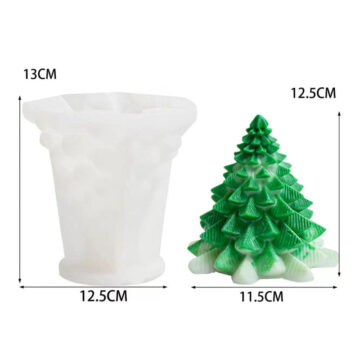 Molde De Silicona Arbol Pino Para Velas Jabon Y Resina - Imagen 3