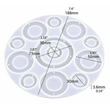 Molde De Silicona Campanas De Viento Movil Colgante Resina Epoxi - Imagen 3