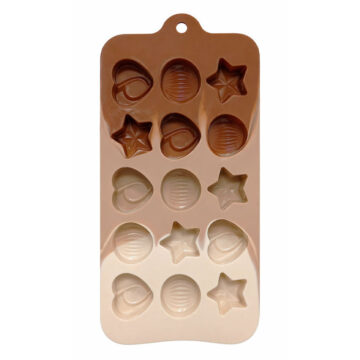 Molde De Silicona Corazon Estrella Bombon 15 Cavidades Bombones Chocolate - Imagen 2