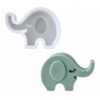 Molde De Silicona Elefante Feliz Para Velas Jabones Yeso Resina