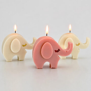 Molde De Silicona Elefante Feliz Para Velas Jabones Yeso Resina - Imagen 2