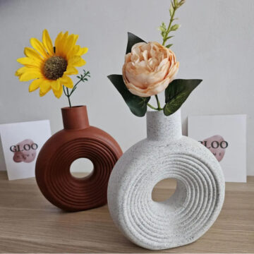 Molde De Silicona Florero Ciruclar Textura Para Yeso Cemento Rapido - Imagen 4