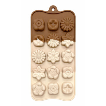 Molde De Silicona Flores 15 Cavidades Bombones Chocolate