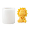 Molde De Silicona Leon Para Velas Jabones Resina