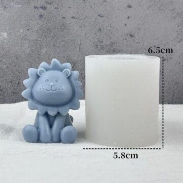 Molde De Silicona Leon Para Velas Jabones Resina - Imagen 3