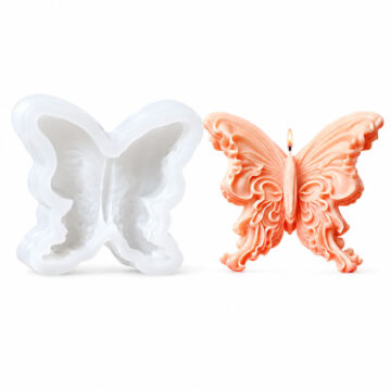 Molde De Silicona Mariposa 3D Para Velas, Resina Y Jabón