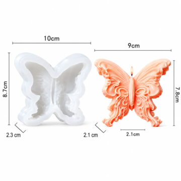Molde De Silicona Mariposa 3D Para Velas, Resina Y Jabón - Imagen 3