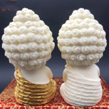 Molde De Silicona Mini Buda Para Yeso Cemento O Resina Epoxi - Imagen 4