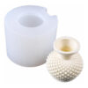 Molde De Silicona Mini Florero Jarron 5cm Para Resina Yeso
