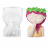 Molde de Silicona Muñeca Floral Silencio 3D para Velas, Yeso y Resina