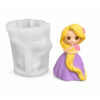 Molde De Silicona Muñeca Princesa Para Yeso Resina O Velas Bella