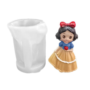 Molde De Silicona Muñeca Princesa Para Yeso Resina O Velas Blanca Nieves