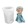 Molde De Silicona Muñeca Princesa Para Yeso Resina O Velas Elsa