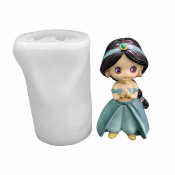 Molde De Silicona Muñeca Princesa Para Yeso Resina O Velas Jasmine