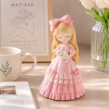 Molde De Silicona Niña Con Gatito Para Velas Yeso Resina - Imagen 2
