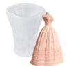 Molde De Silicona Para Manualidades Resina Yeso Vestido Con Detalles
