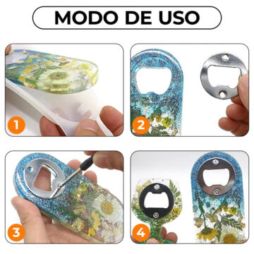 Molde De Silicona Para Resina Destapadores Abridor De Botellas - Imagen 8
