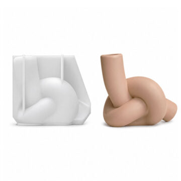 Molde De Silicona Para Resina Nudo Porta Vela