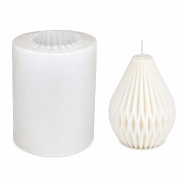 Molde De Silicona Para Vela Geométrica Decorativa 3D Resina Yeso