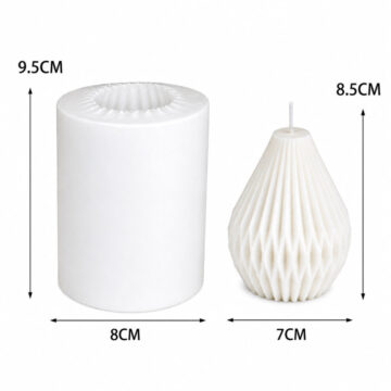 Molde De Silicona Para Vela Geométrica Decorativa 3D Resina Yeso - Imagen 5